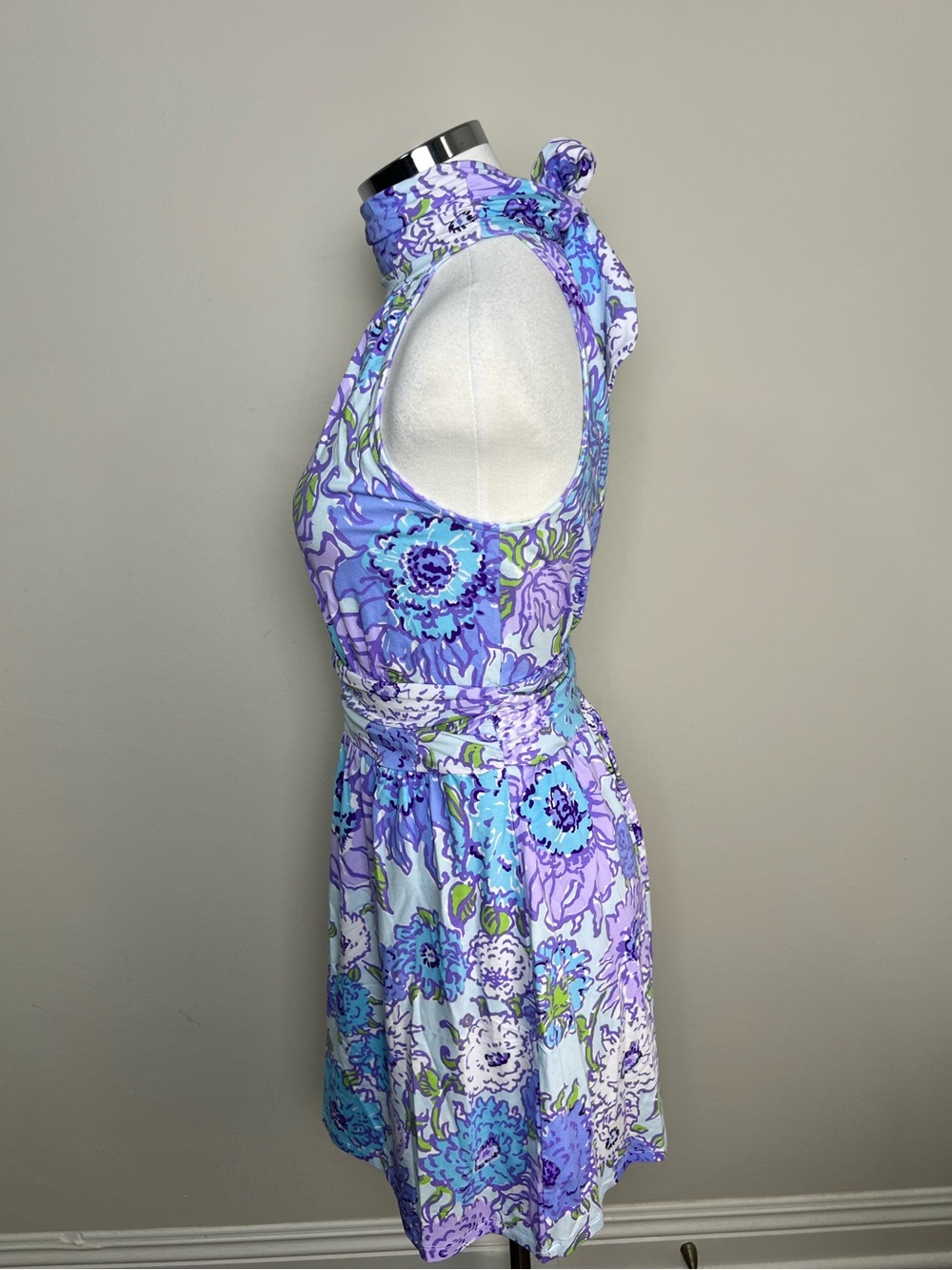 Lilly Pulitzer Wyota Skirted Romper Let It Gogh Floral Halter NWT Size S - Picture 5 of 8